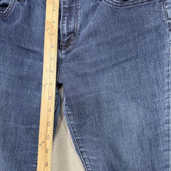 Lauren Ralph Lauren Jeans Womens 14 Stretch Tapered Preppy Ankle Zip Dark Denim - Picture 3 of 11